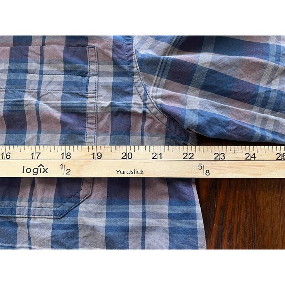 Mens L - CARHARTT Relaxed Fit Men’s Plaid Long Sleeve Shirt XL Button Down - Picture 6 of 7